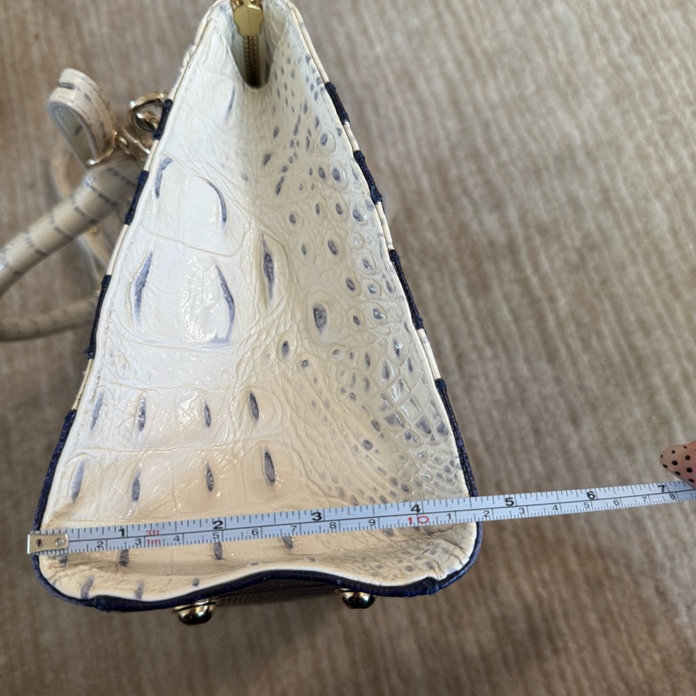 BRAHMIN Asher Suri White Corsica Purse Handbag Shoulder Bag Alligator Melbourne - Picture 17 of 17